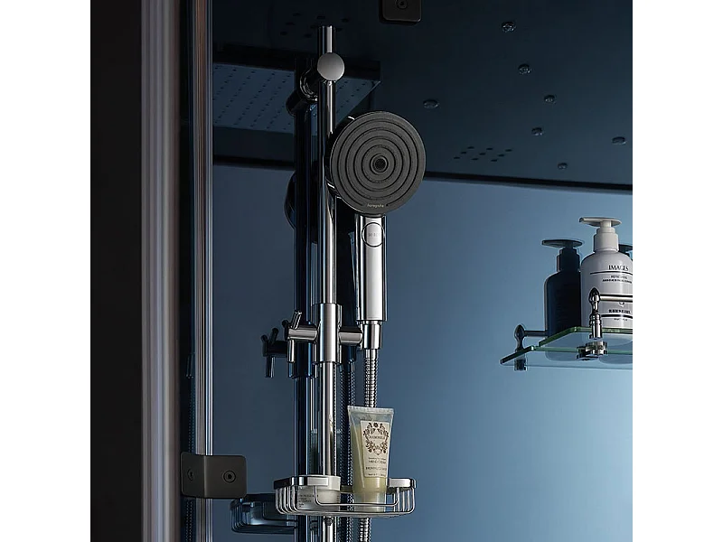 Cabine douche hammam 2 places XDUAL 120 MIROIR BLUE Archipel® - 120x80 cm