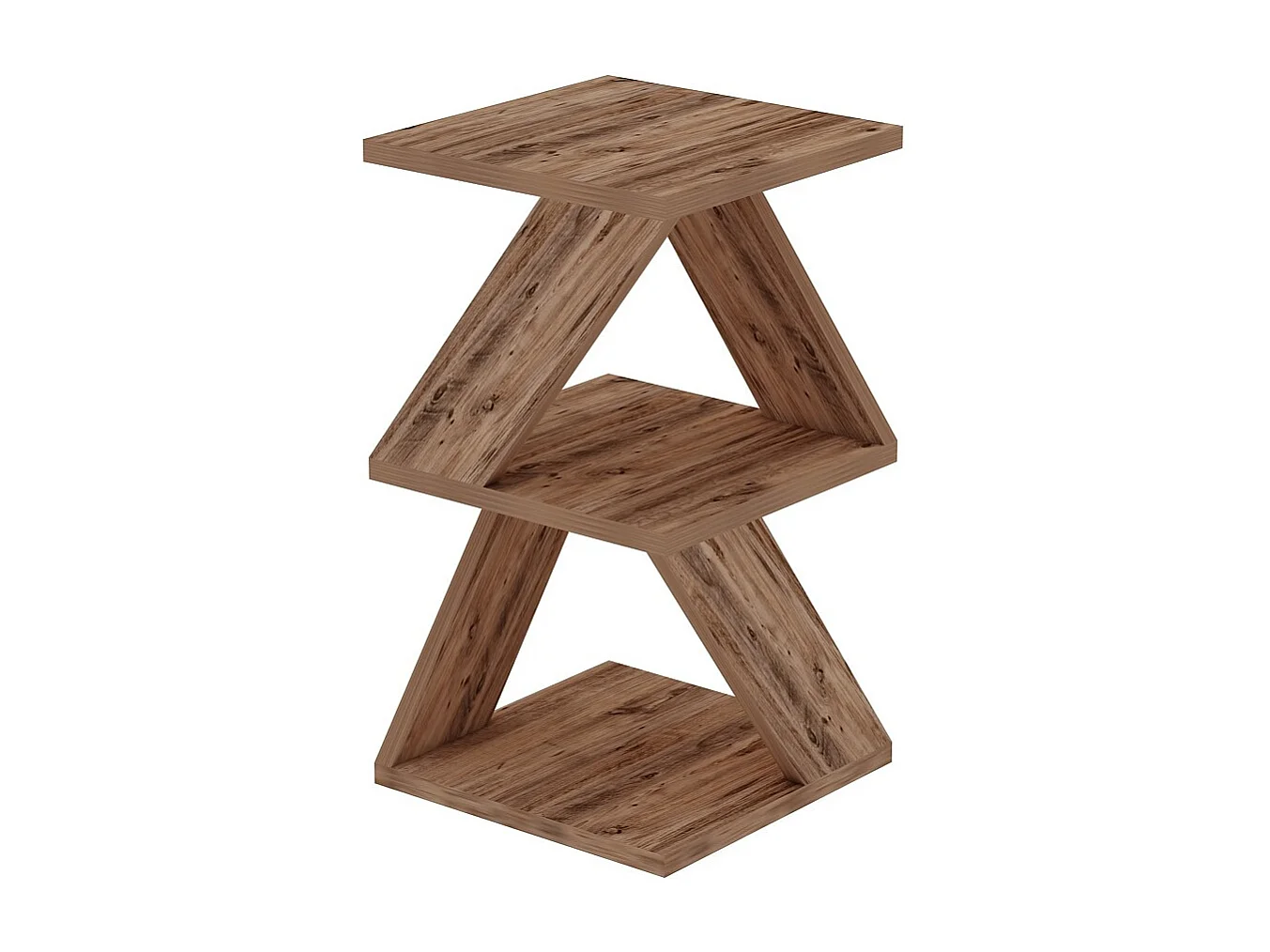 Table d'appoint en bois "Albeni" - 29 x 29 x 54 cm - Pin atlantique