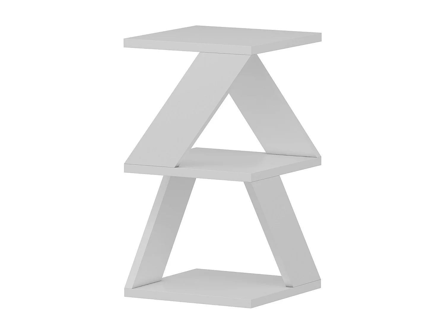 Table d'appoint en bois "Albeni" - 30 x 30 x 50 cm - Blanc