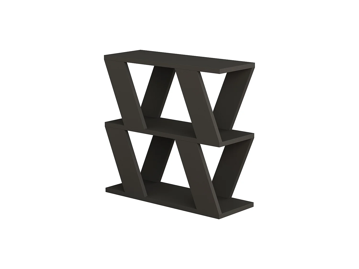 Table d'appoint en bois "Lazena" - 60 x 22 x 57 cm - Anthracite