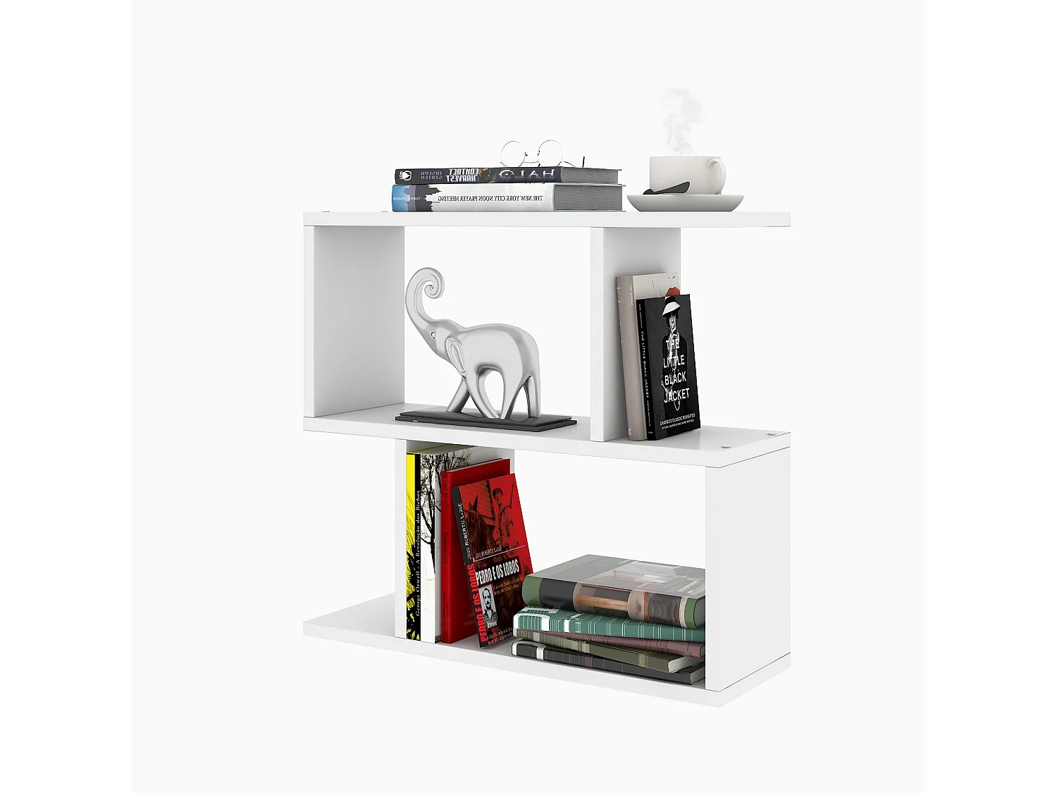 Table d'appoint en bois "Lale" - 60 x 20 x 55 cm - Blanc