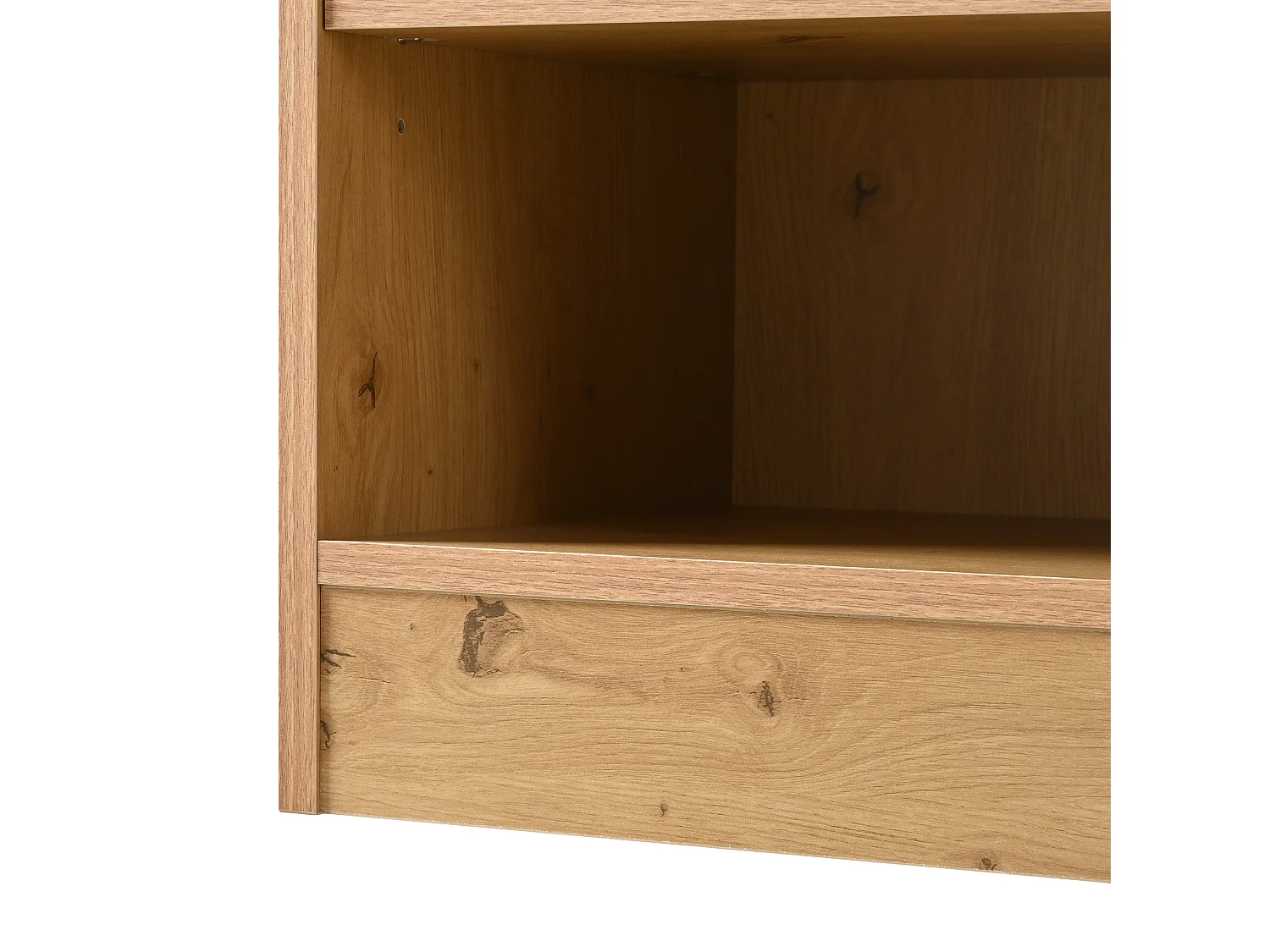 Meuble à chaussures multifonctionnelle 142x35x110cm - avec un siège rembourré - avec 3 portes en rotin et 1 tiroir - Naturel