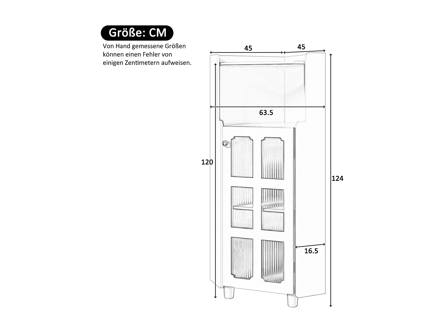 Meuble d'angle laquée pour salle de bain - 63.5 x 45 x 124 cm -  avec 1 porte + étagère + Leds - MDF - vert