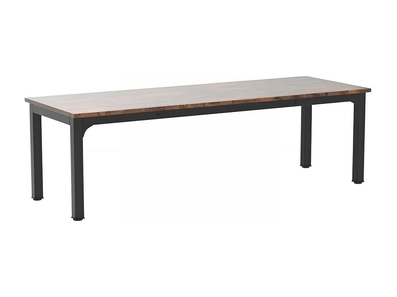 Bureau d'Ordinateur 200x70x75cm - Bureau Double Longueur pour Étudiants et Travailleurs - Table d'Étude  - Poste de Travail  Marron