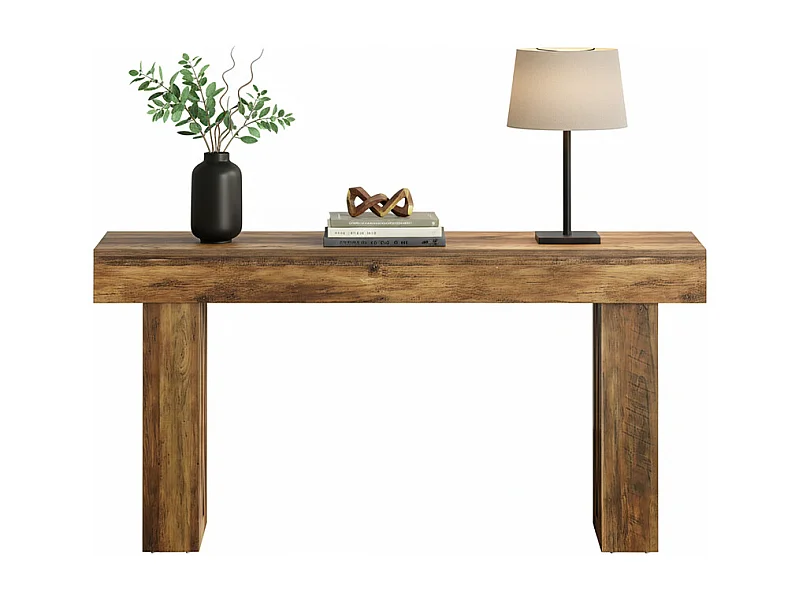 Table console étroite de 160 cm - Table basse moderne pour couloir, table d'entrée pour salon, chambre à coucher, bureau à domicile