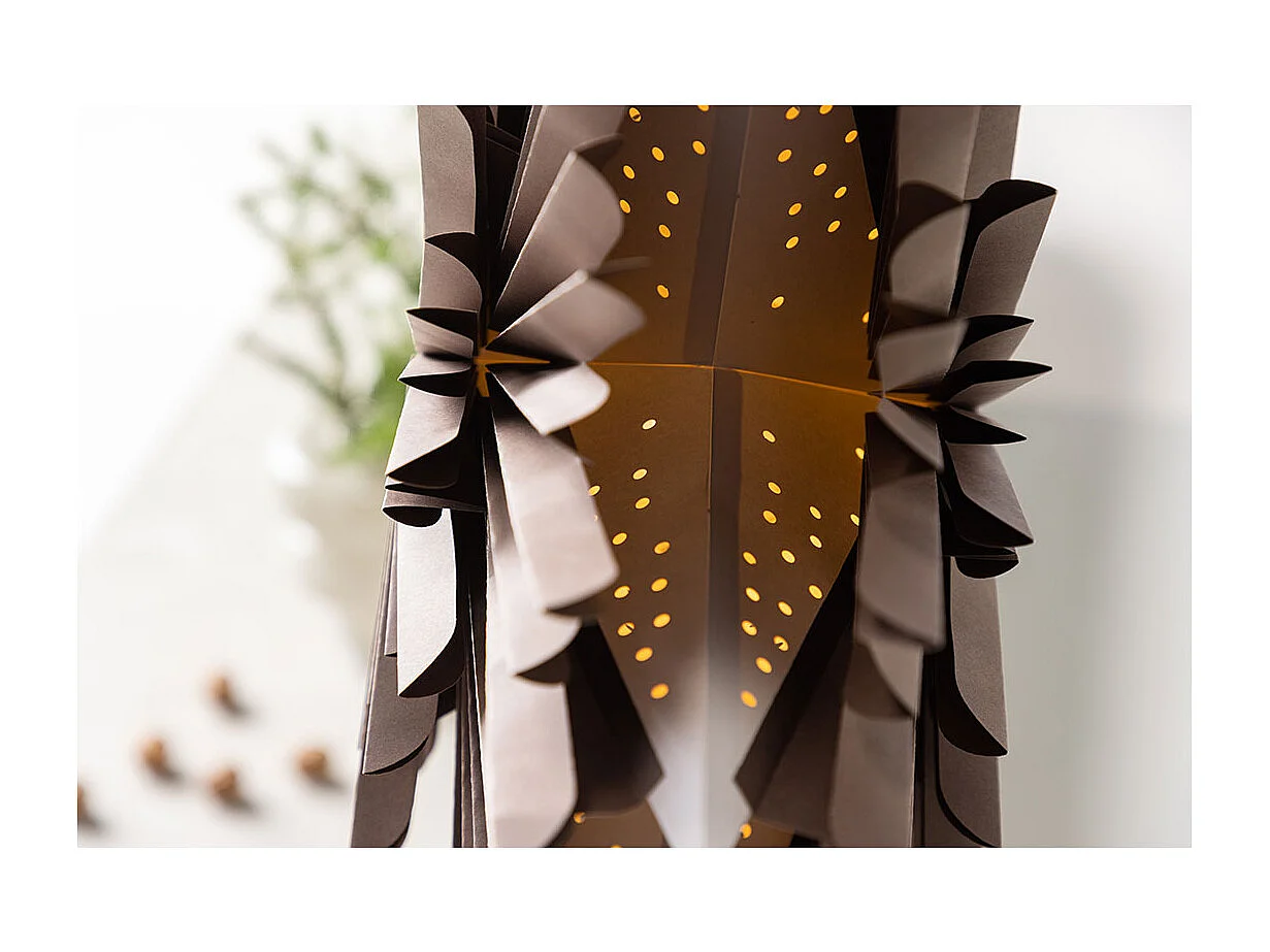 Lampe Suspension Design "Selen" 60cm Marron