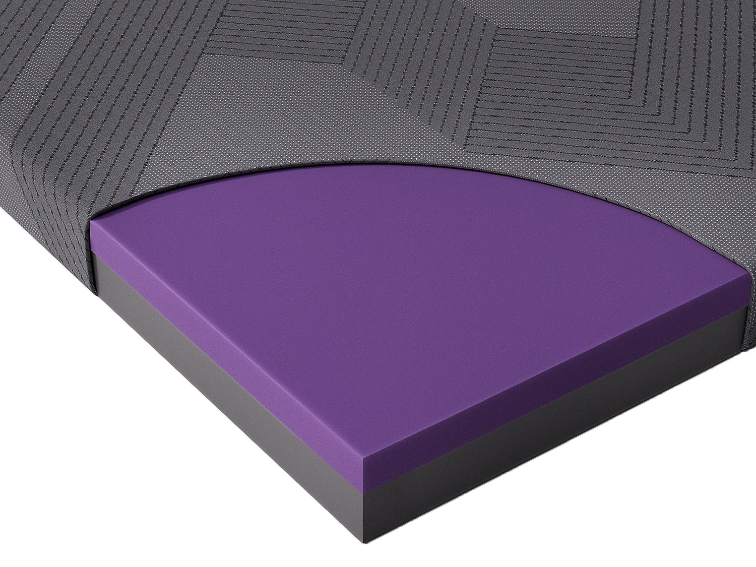 Surmatelas à mémoire de forme 90 x 200 cm ensachés 7 zones H2.H3, ép. 8 cm, avec housse lavable