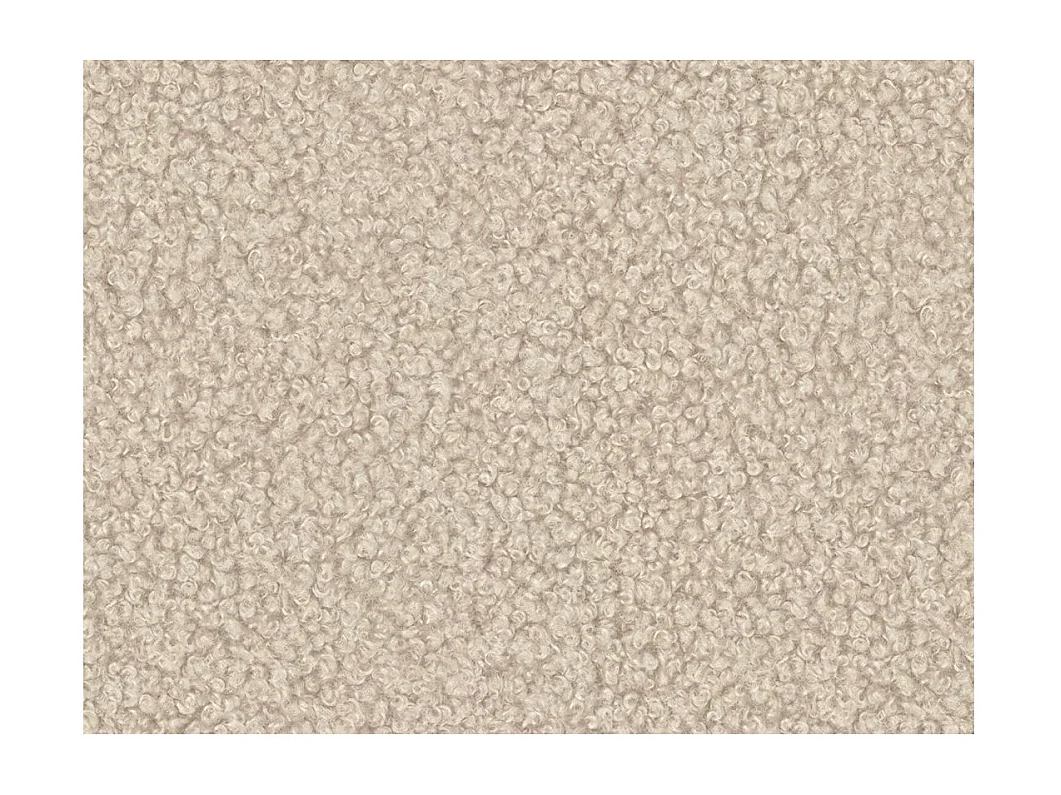 Canapé d'angle 4 places MARLON en tissu bouclette - Beige