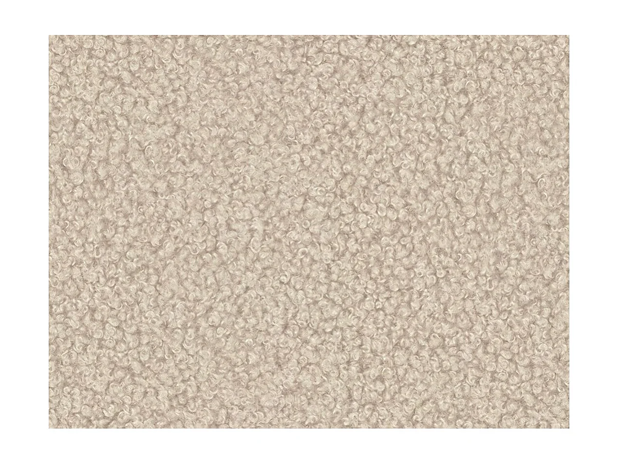 Canapé d'angle gauche 4 places MARLON en tissu bouclette - Beige