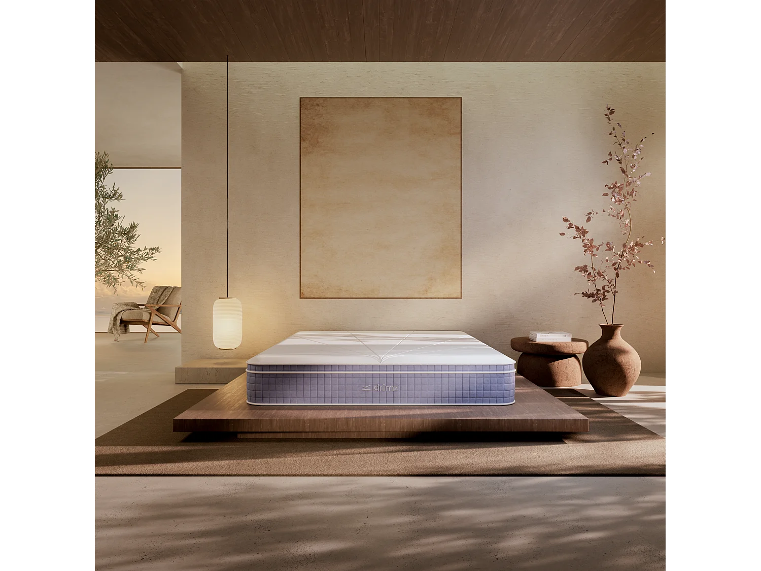 Matela luxe hybride mémoire de forme 140x200 épai 30cm