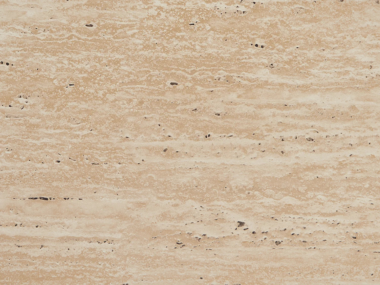 Console en MDF - Effet travertin et naturel foncé - ALOZYA