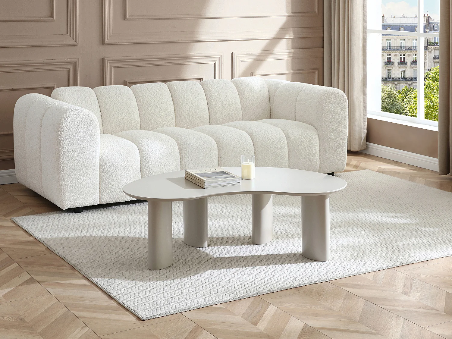 Tavolino in MDF Beige - CALYNOR