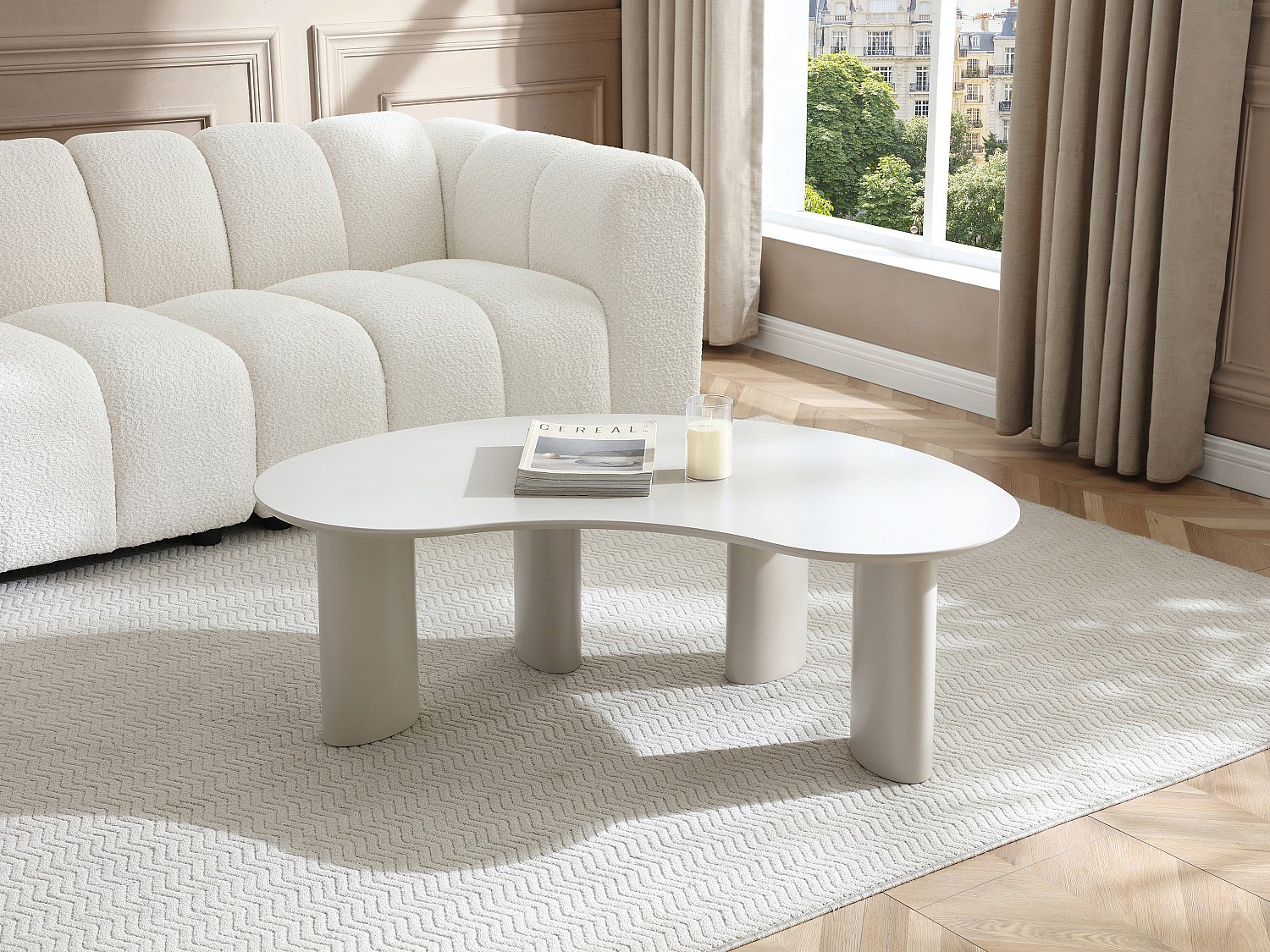 Couchtisch aus MDF - Beige CALYNOR