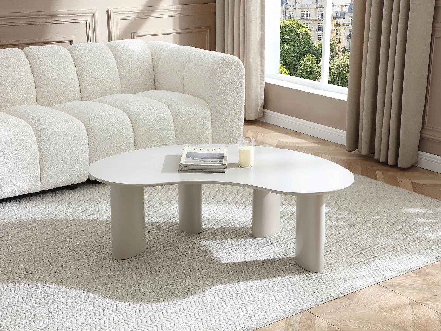 Tavolino in MDF Beige - CALYNOR