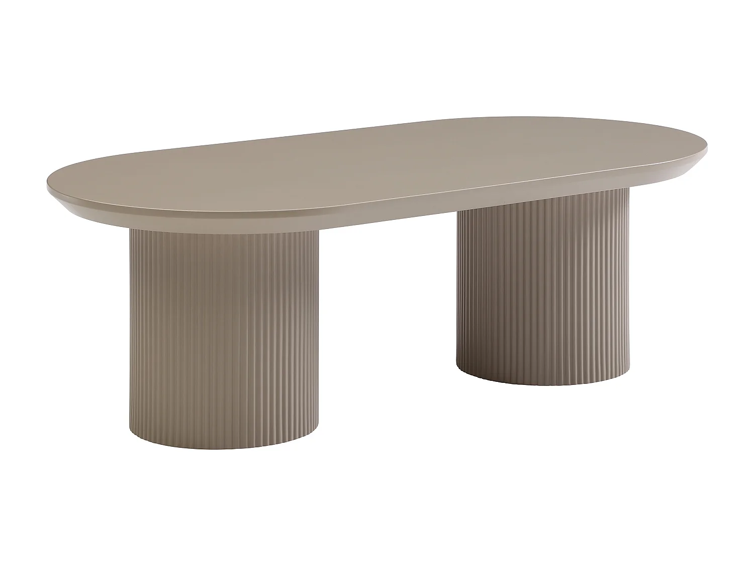 Table basse en MDF - Taupe - LORIMILA