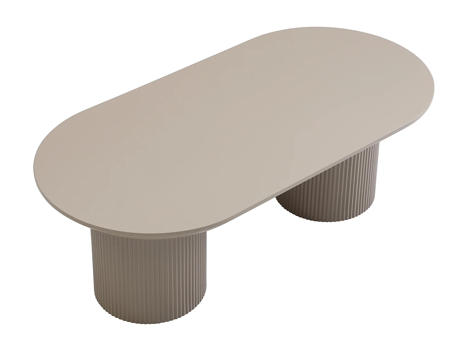 Table basse en MDF - Taupe - LORIMILA