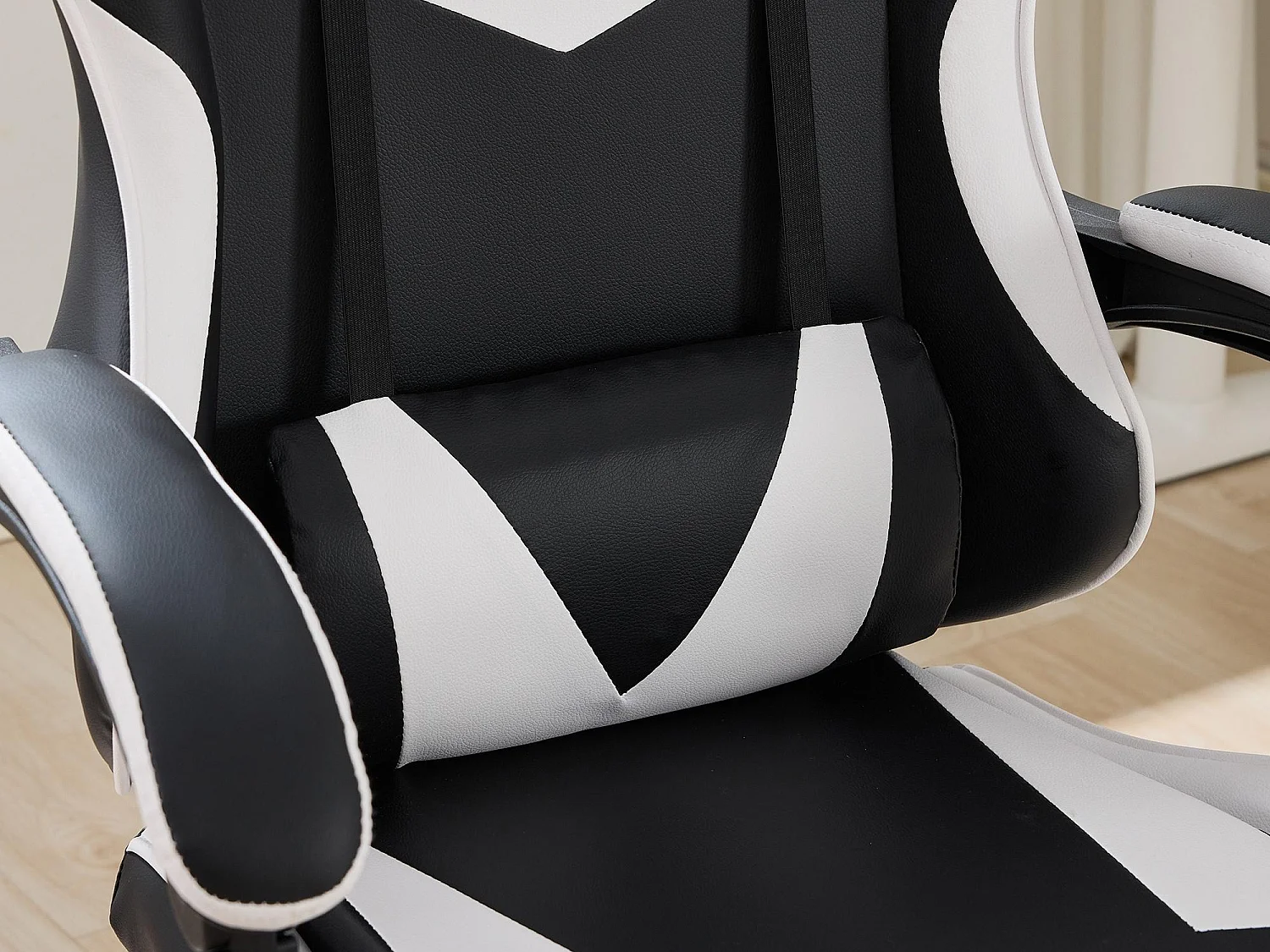 Gamingstoel met Verstelbare Lendenmassage & Rennsport-Design – Ergonomisch Comfort voor Kantoor en Gaming
