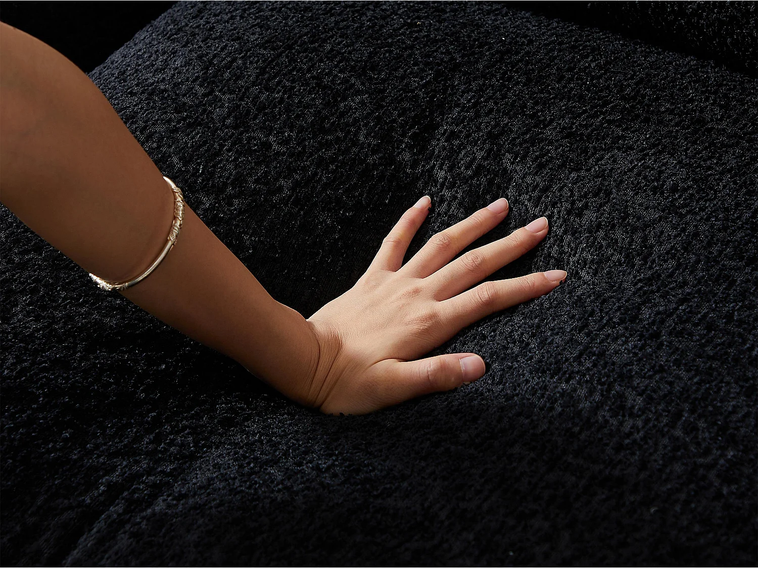 Kaleido Pro - Canapé d'Angle Modulable 251x160x81 cm - Méridienne Réversible en Tissu Chenille – Confort Douillet – Idéal pour votre Salon