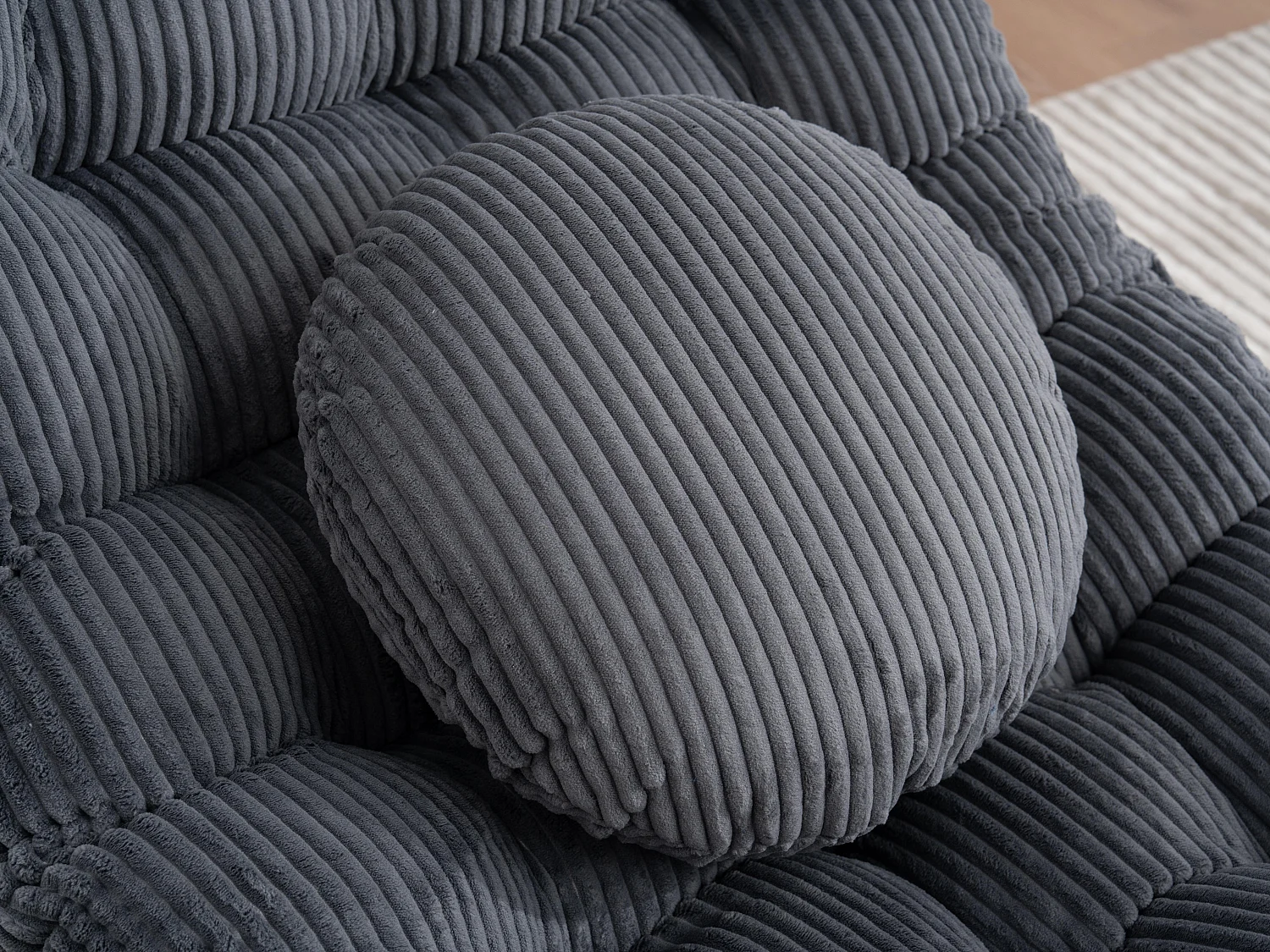 Cocon Pro - Rockingchair avec Repose-Pieds Rétractable - Siège Large et Coussin Offert - 115kg - Pour Jardin, Terrasse, Salon