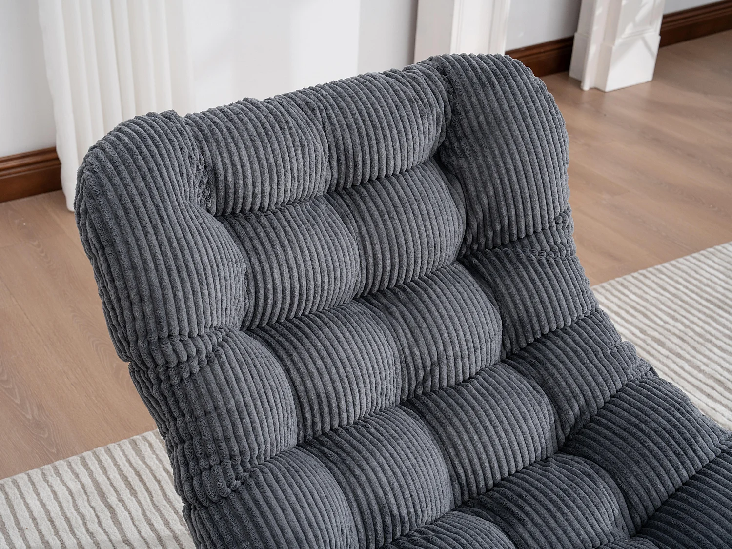 Cocon Pro - Rockingchair avec Repose-Pieds Rétractable - Siège Large et Coussin Offert - 115kg - Pour Jardin, Terrasse, Salon