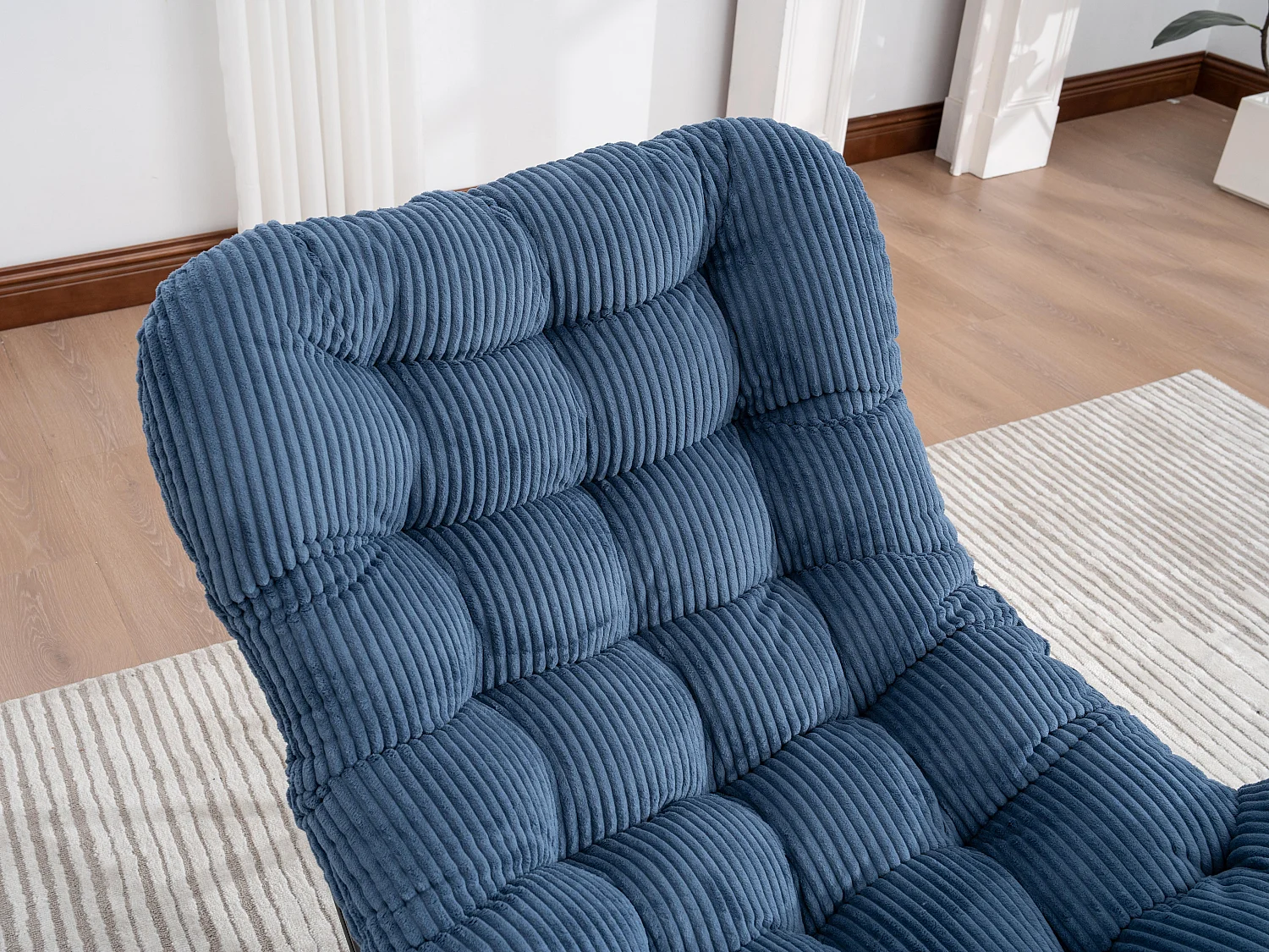 Cocon Pro - Rockingchair avec Repose-Pieds Rétractable - Siège Large et Coussin Offert - 115kg - Pour Jardin, Terrasse, Salon