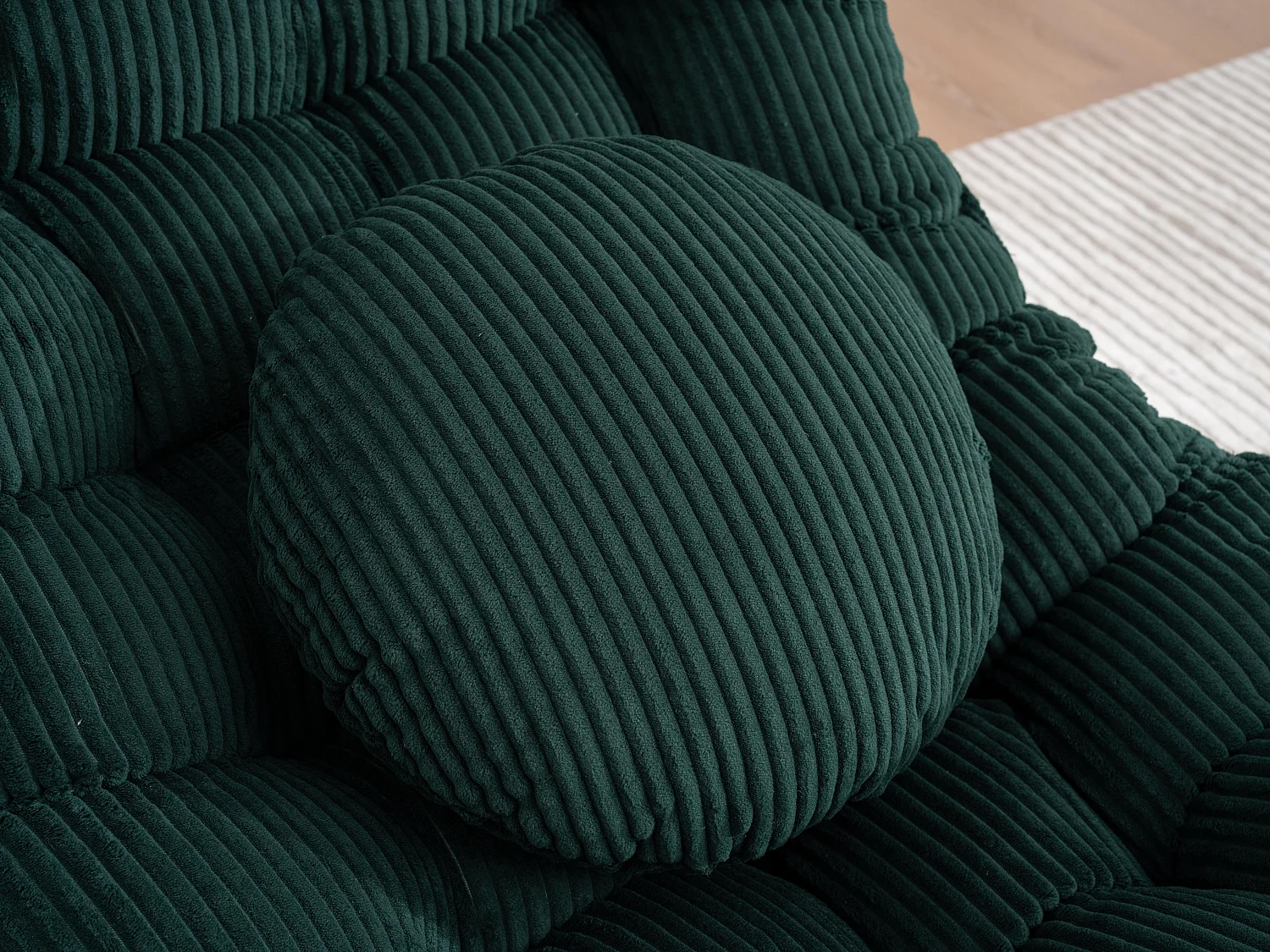 Cocon Pro - Rockingchair avec Repose-Pieds Rétractable - Siège Large et Coussin Offert - 115kg - Pour Jardin, Terrasse, Salon