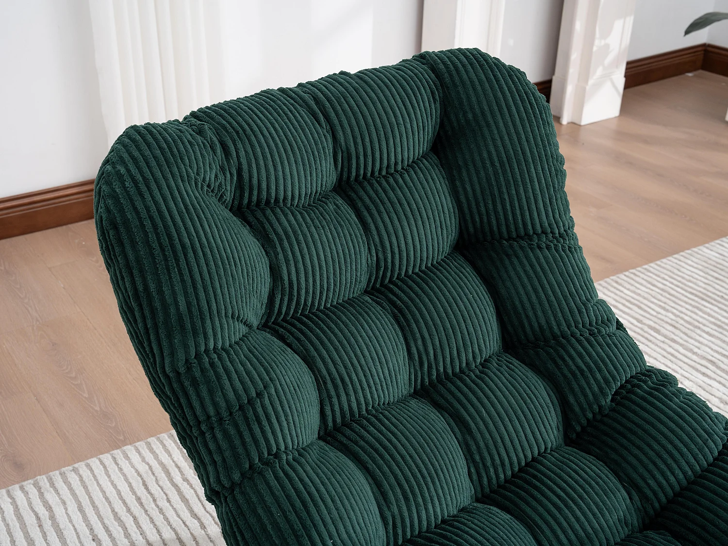 Rockingstoel Cocon Pro met Uitschuifbare Voetensteun - Extra Breed Zitje met Gratis Kussen - 115kg - Voor Tuin, Terras en Woonkamer