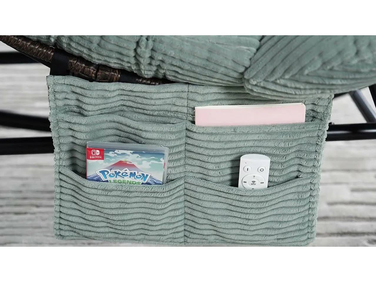 Cocon Pro - Rockingchair avec Repose-Pieds Rétractable - Siège Large et Coussin Offert - 115kg - Pour Jardin, Terrasse, Salon