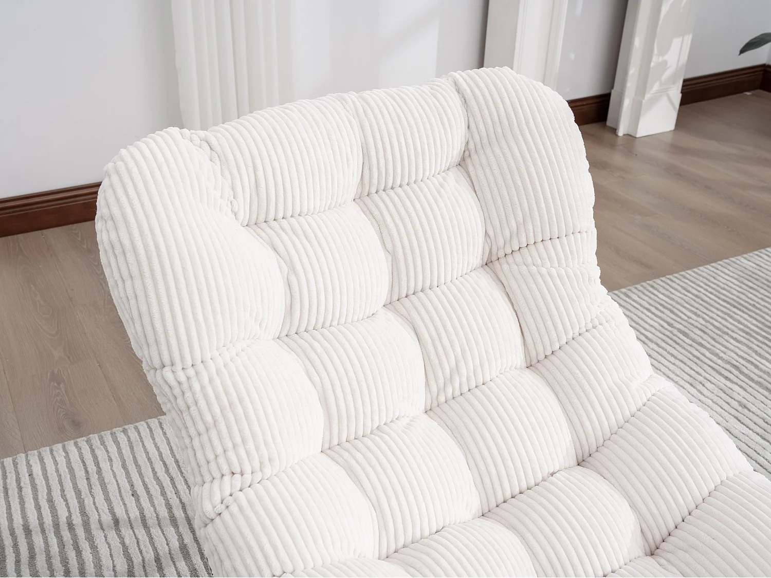 Cocon Pro - Rockingchair avec Repose-Pieds Rétractable - Siège Large et Coussin Offert - 115kg - Pour Jardin, Terrasse, Salon