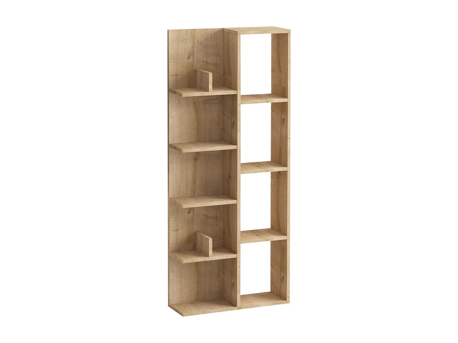 Bibliothèque en bois "Lily" - 60 x 18 x 150 cm - Chêne