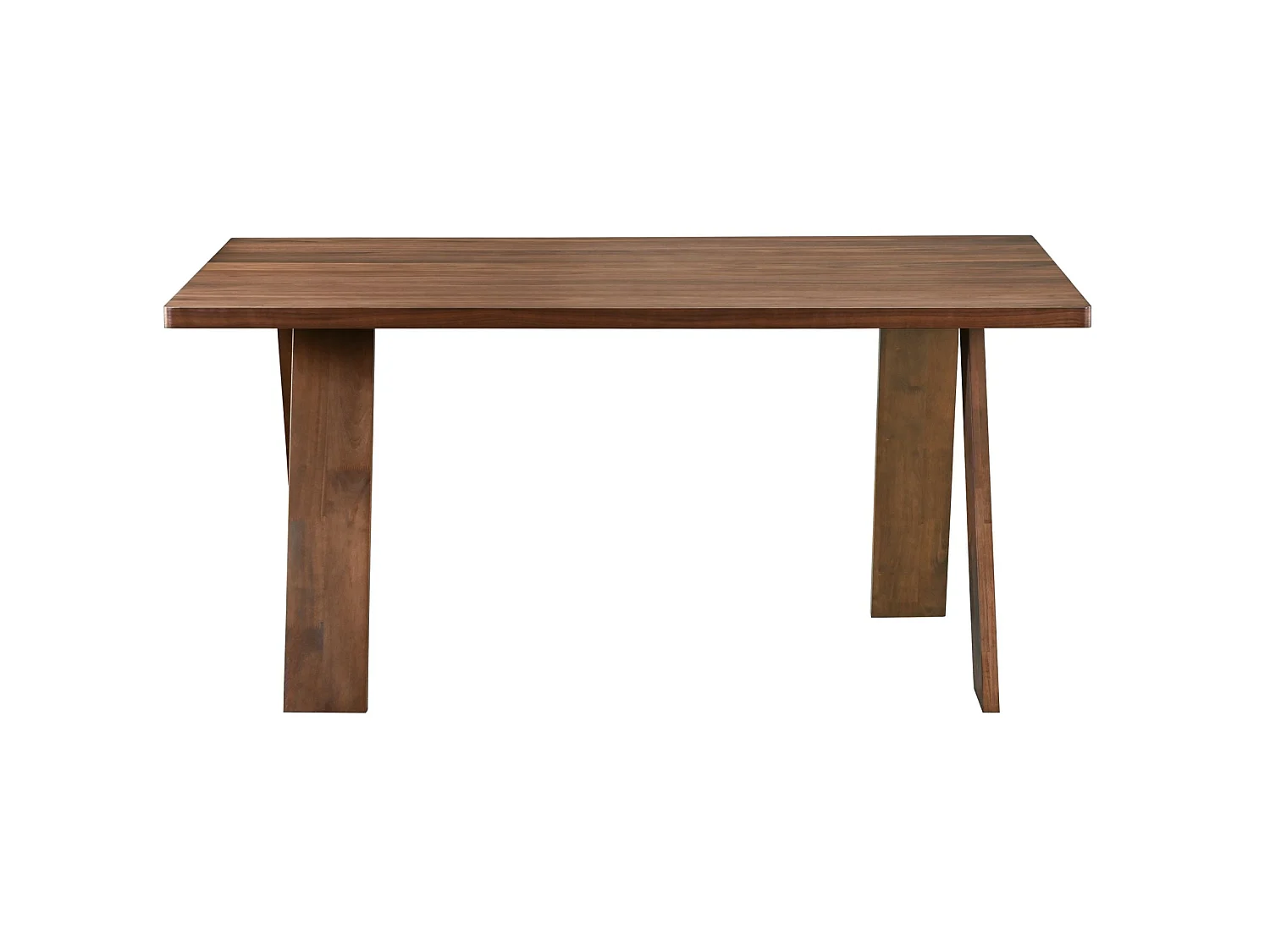 Table à manger rectangulaire – aspect noyer – 160x90 cm – SCUSLY