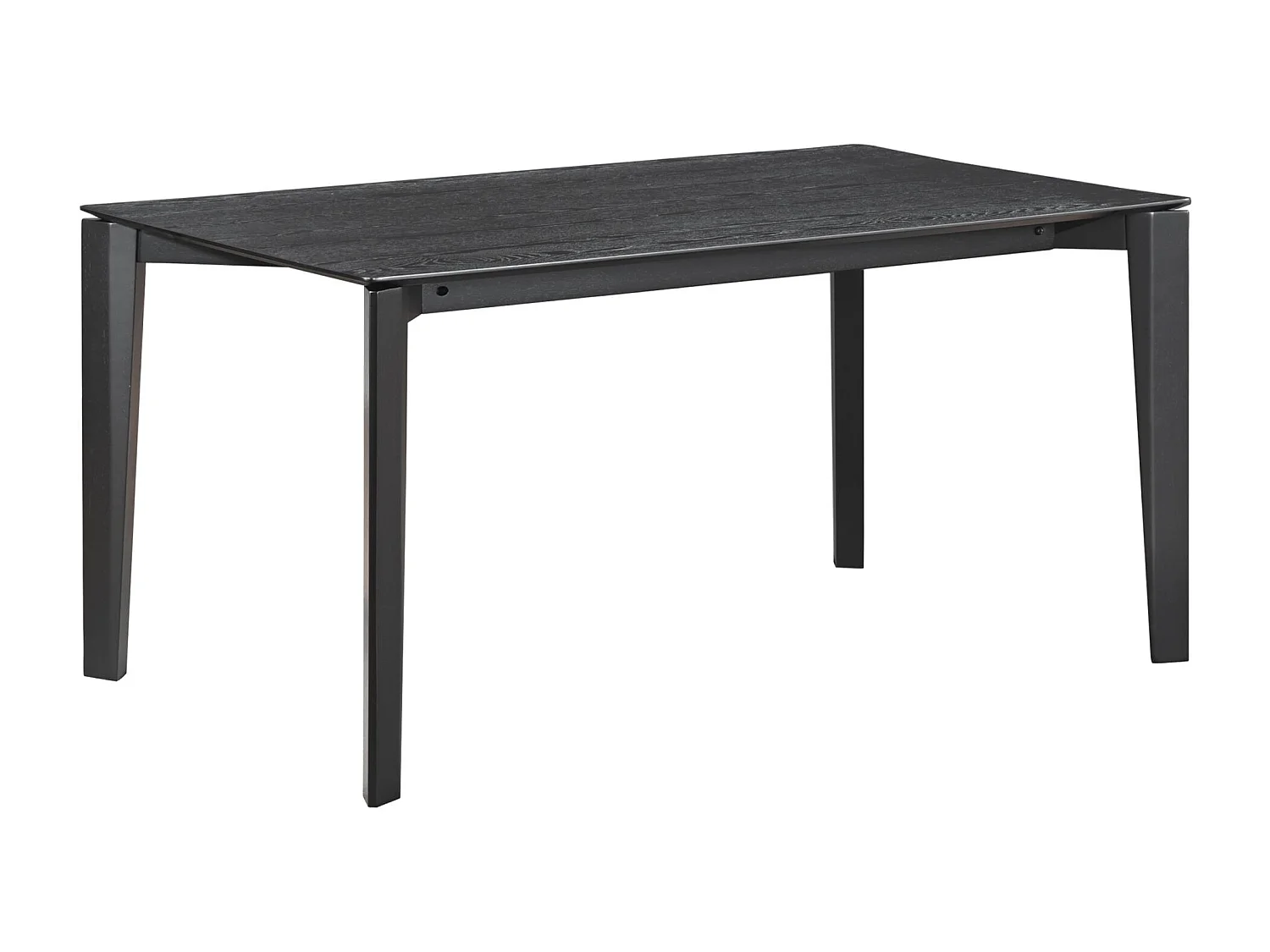 Table à manger rectangulaire – aspect chêne noir – 150x90 cm – LOOMENS