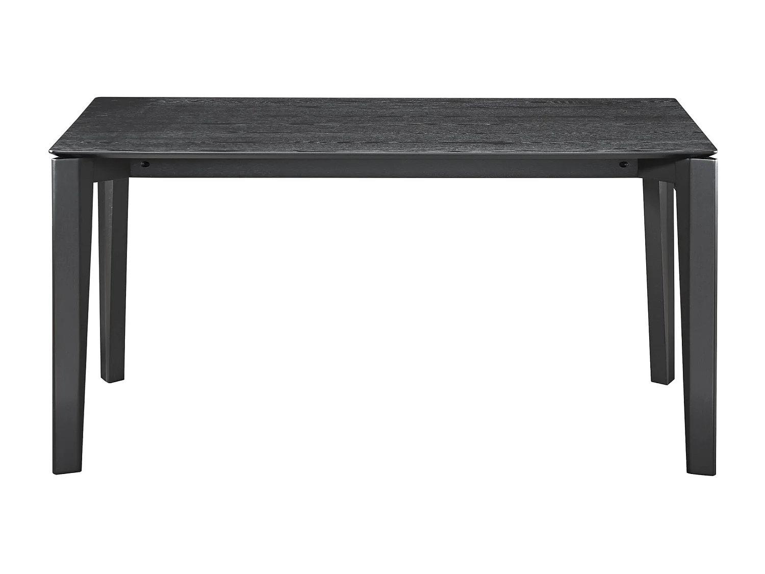Table à manger rectangulaire – aspect chêne noir – 150x90 cm – LOOMENS