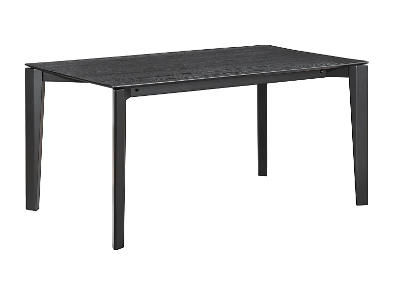 Table à manger rectangulaire – aspect chêne noir – 150x90 cm – LOOMENS
