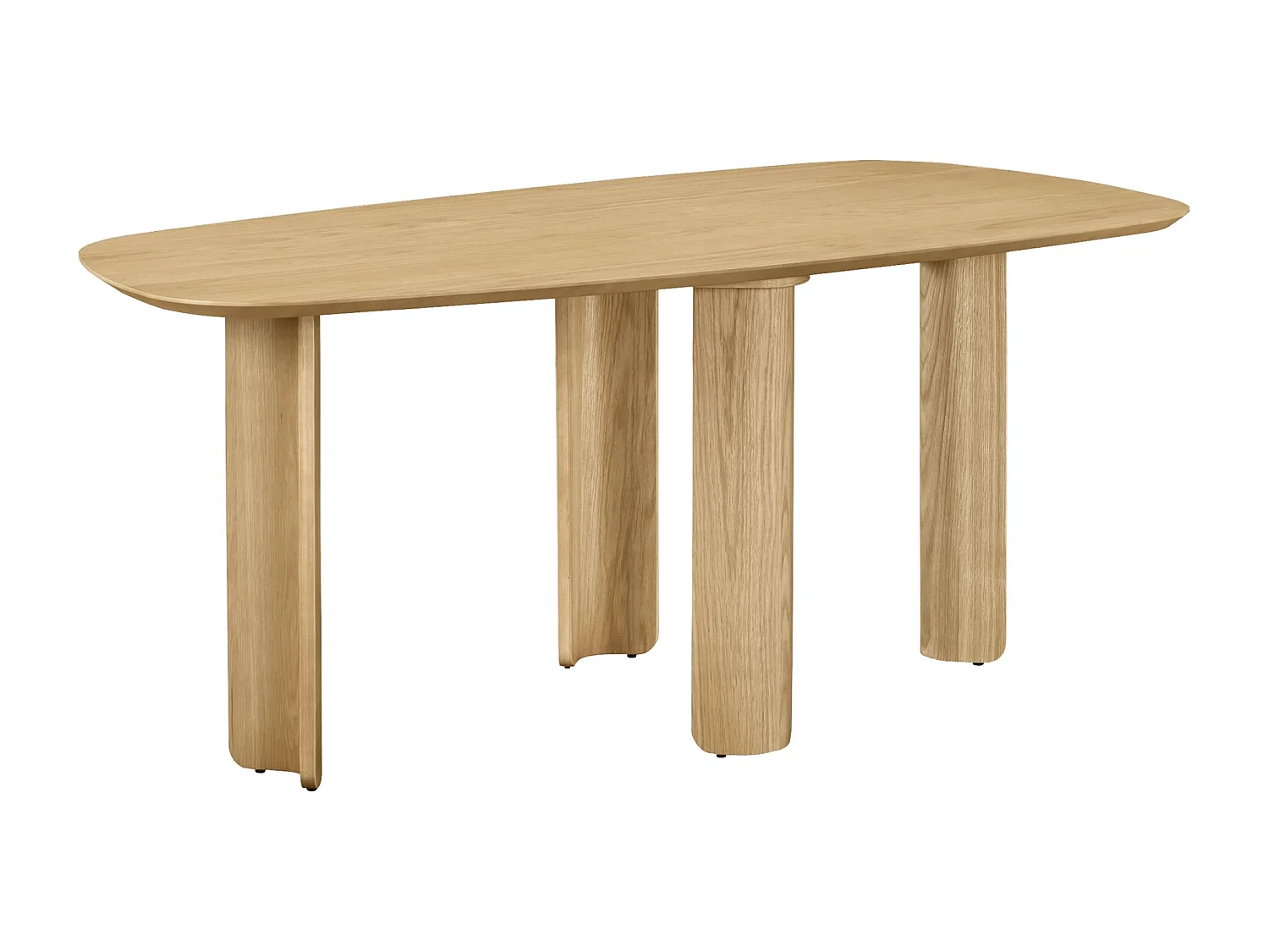 Table à manger rectangulaire – aspect chêne – 180x90 cm – CALNES