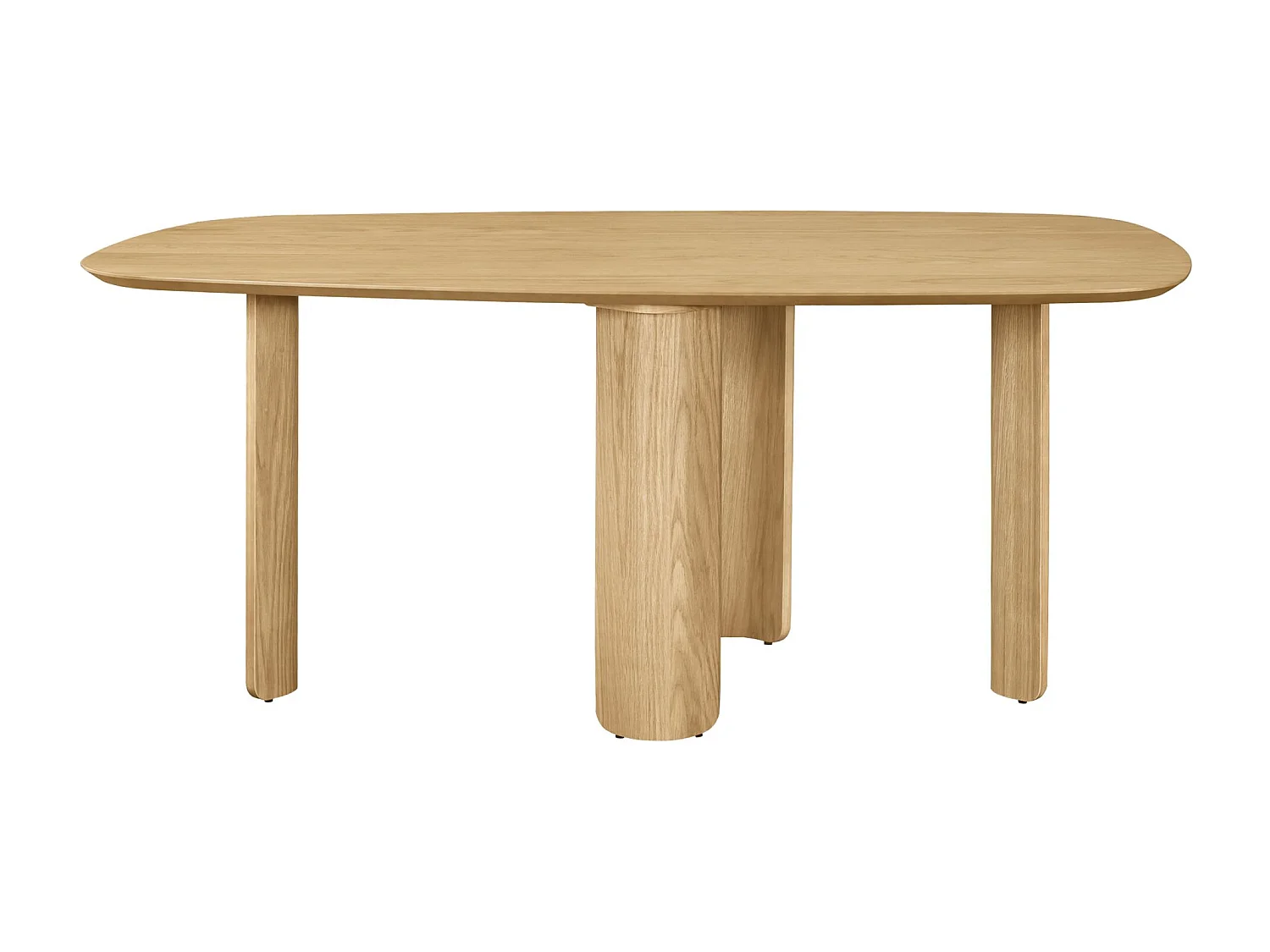 Table à manger rectangulaire – aspect chêne – 180x90 cm – CALNES