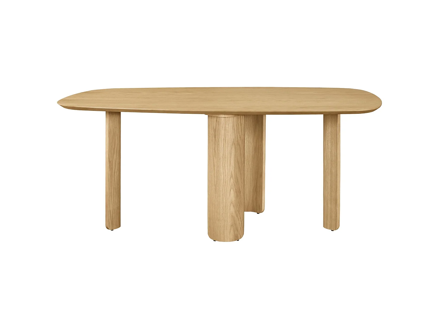 Table à manger rectangulaire – aspect chêne – 180x90 cm – CALNES