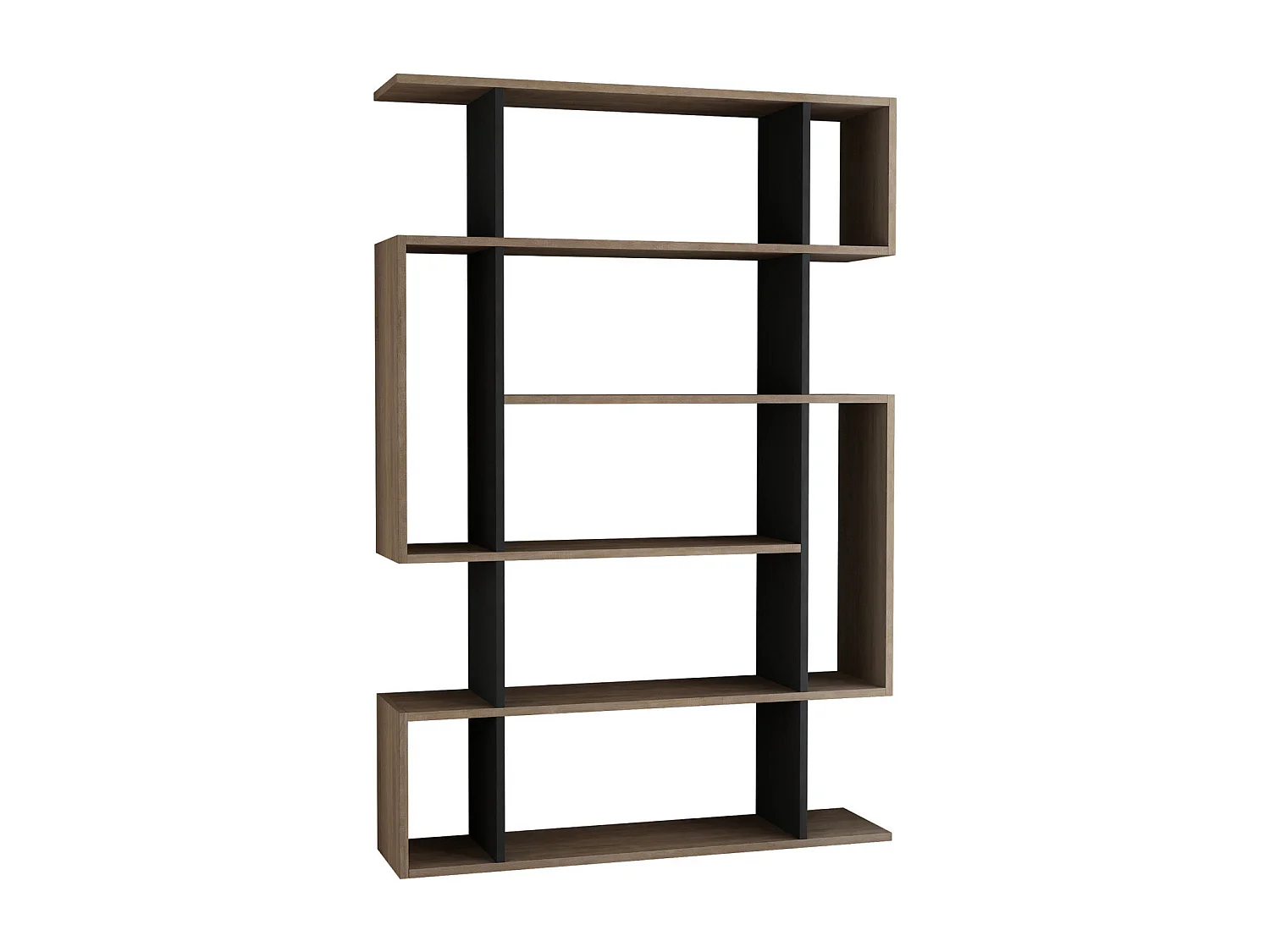 Bibliothèque en bois "Mito" - 110 x 25 x 161 cm - Chêne de SonomaAnthracite