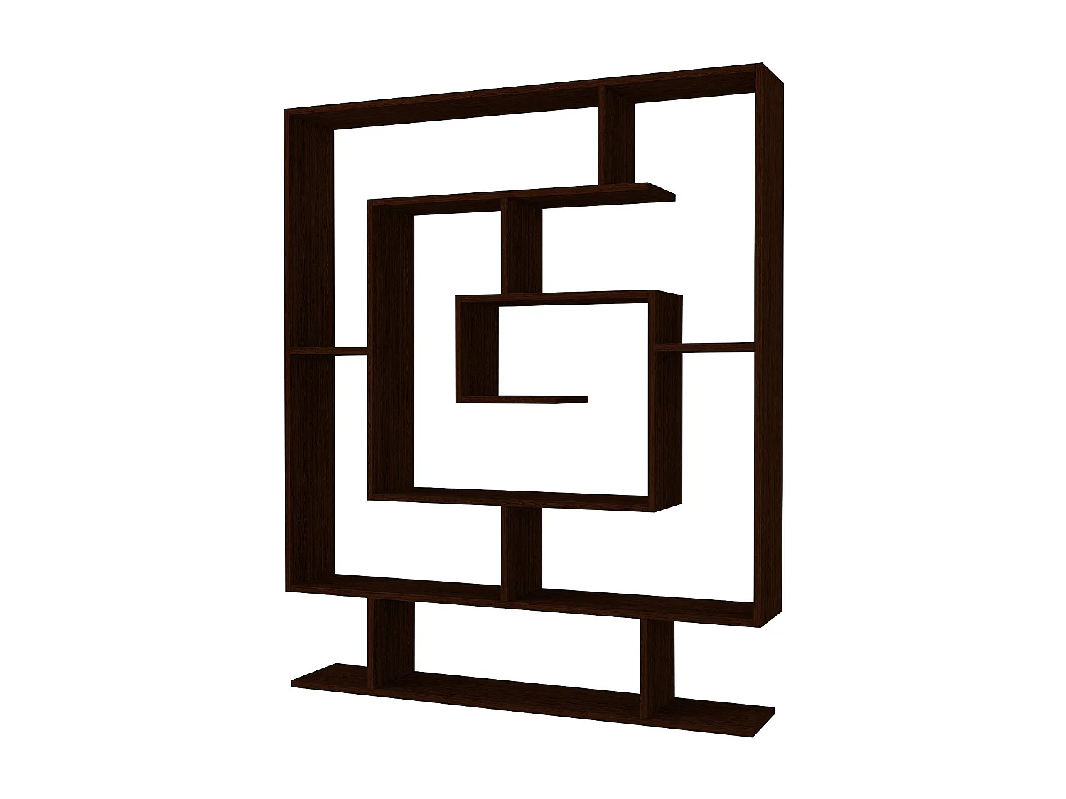 Bibliothèque en bois "Sarmasik" - 124 x 22 x 149 cm - Wengé