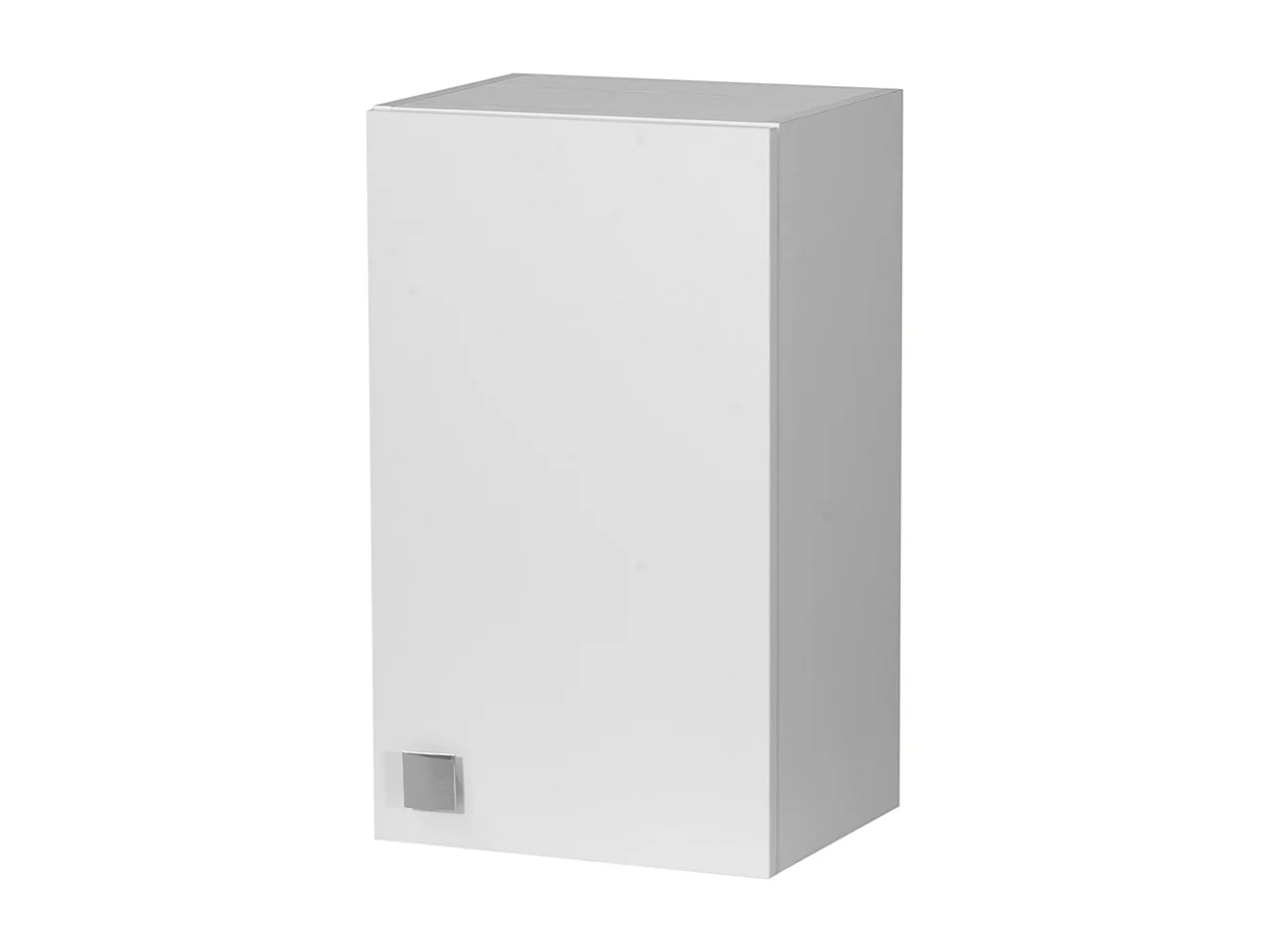 Meuble Mural 1 Porte Blanc Frêne 40×69×33 cm | Armoire Murale Gain de Place avec Étagère Réglable | Déjà Monté