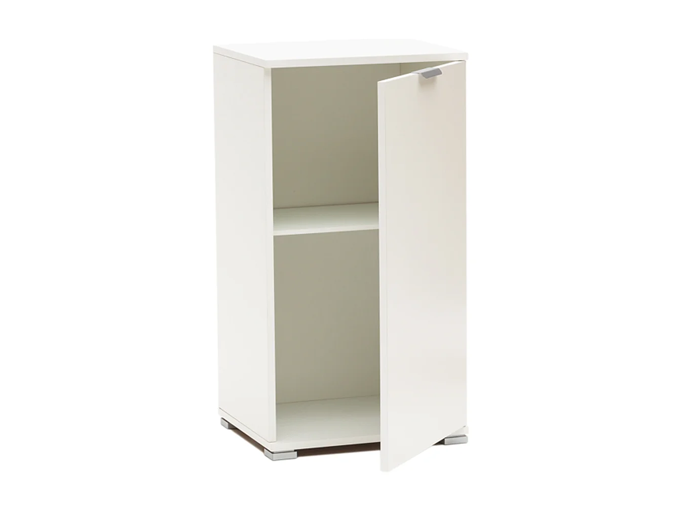 The White Stone Unterschrank Weiß 45×85×38 | Platzsparend mit verstellbarem Boden | Montiert für Bad, Waschküche, Flur, Balkon