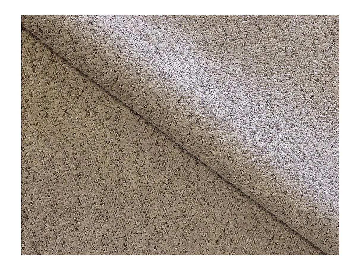 Canapé d'angle convertible 4 places en tissu chenille taupe MARLO
