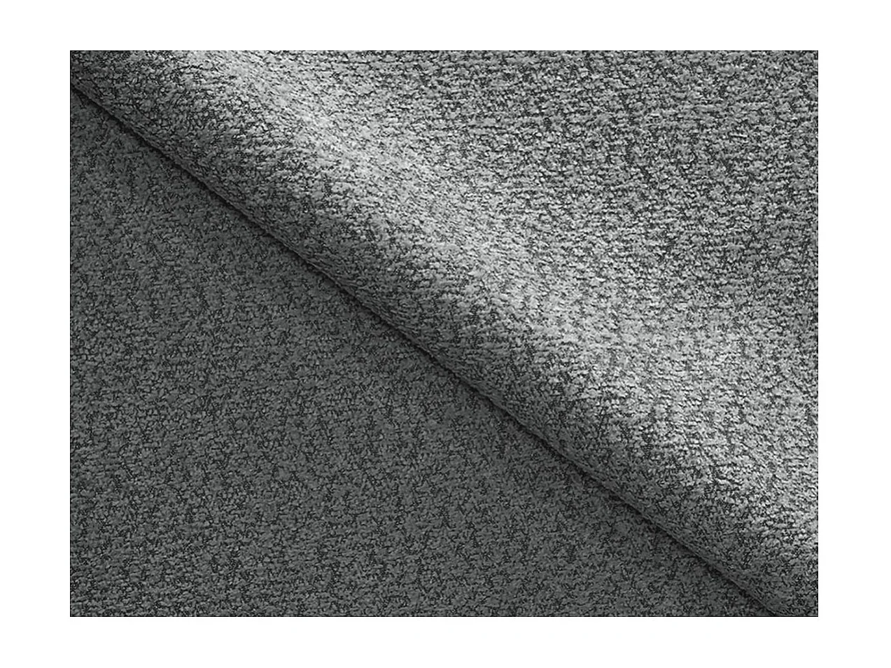 Canapé d'angle gauche convertible 4 places MARLO en tissu chenille - Gris anthracite