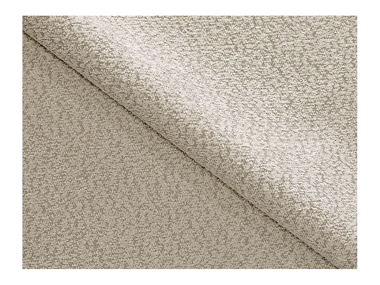Canapé d'angle convertible 4 places en tissu chenille beige MARLO