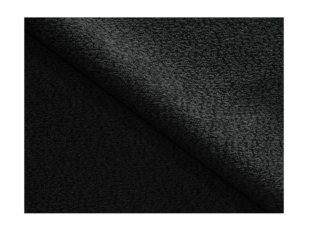 Canapé d'angle gauche convertible 4 places MARLO en tissu chenille - Gris anthracite