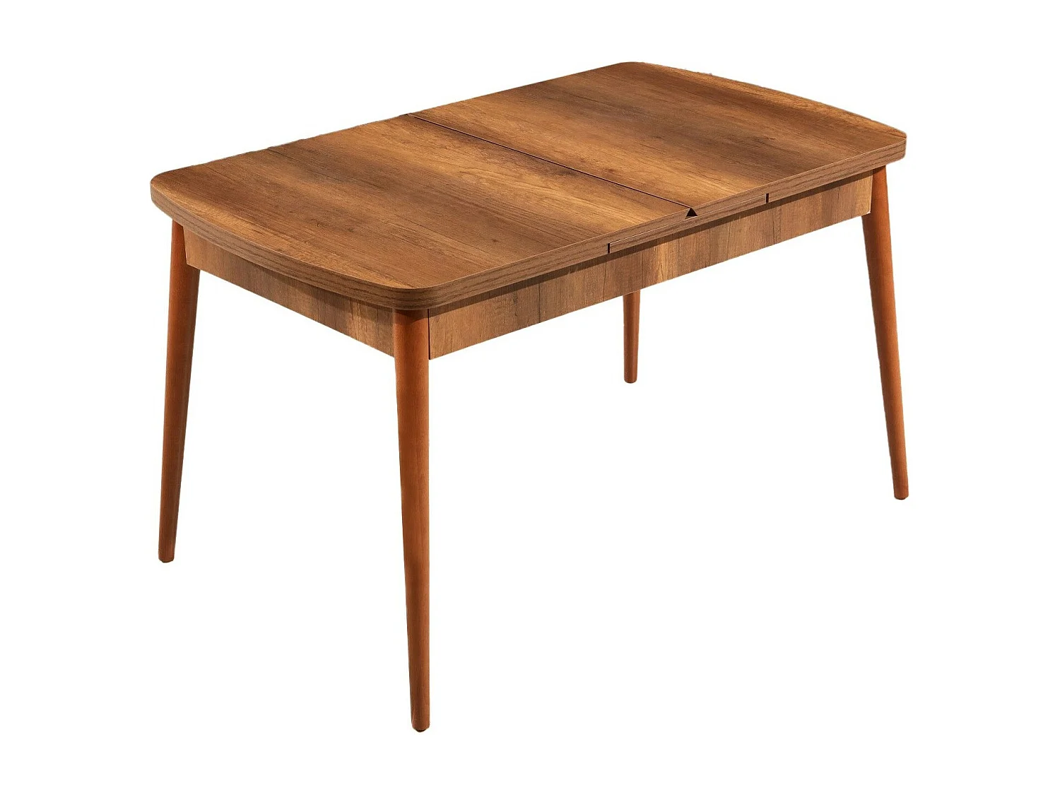 Table à Manger Extensible en bois "Barok" - 78 x 132 x 80 cm - Noyer