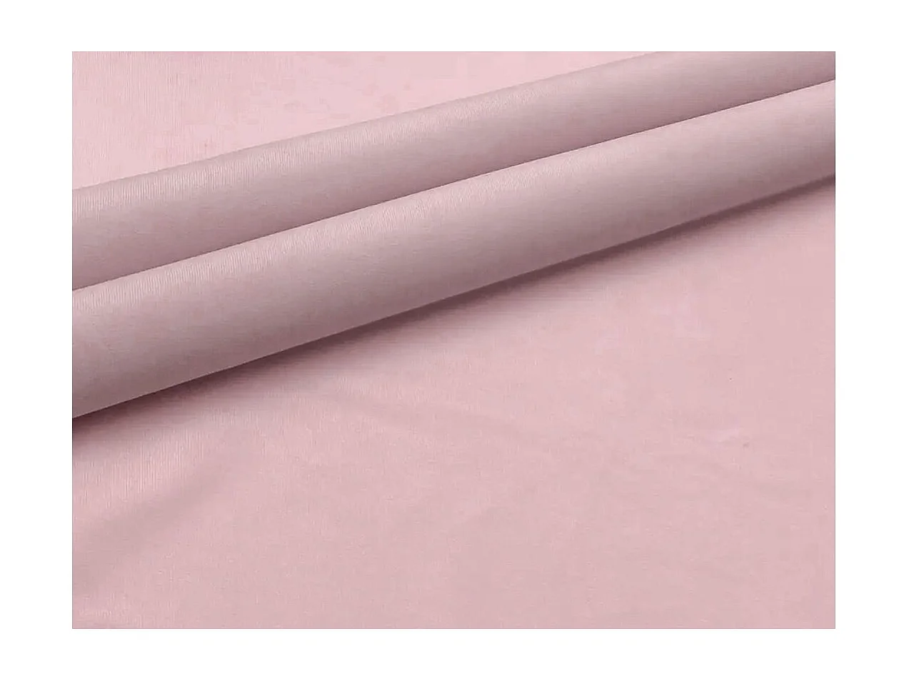 Cadre de lit TALI avec tête de lit et sommier à lattes en velours - Rose - Dimensions du couchage : 160 x 200 cm