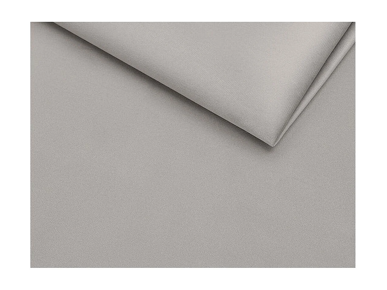 Cadre de lit avec coffre ONE en velours - Gris clair - Dimensions du couchage : 140 x 200 cm