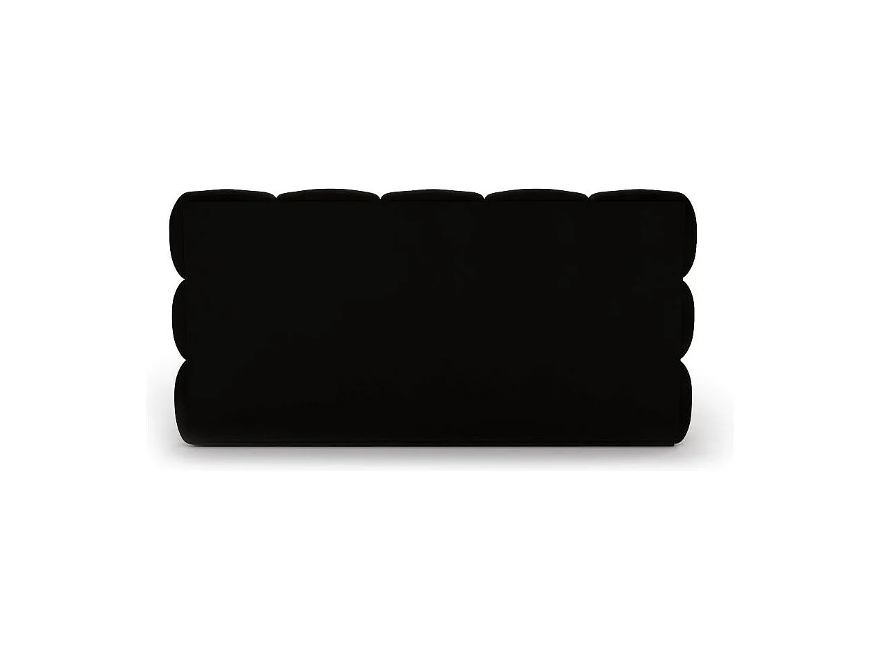 Cadre de lit avec coffre ONE en velours - Gris anthracite - Dimensions du couchage : 160 x 200 cm