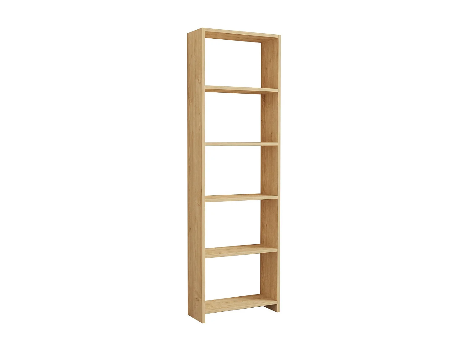 Bibliothèque – 160 cm de large, 50 cm de haut, 19,6 cm de profondeur – Chêne – Mélamine